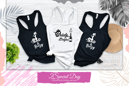 Bride & boujee Bride Security Shirts, Bachelorette Party Shirts