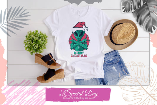 Cute Alien T-Shirt, Christmas Believe Shirt