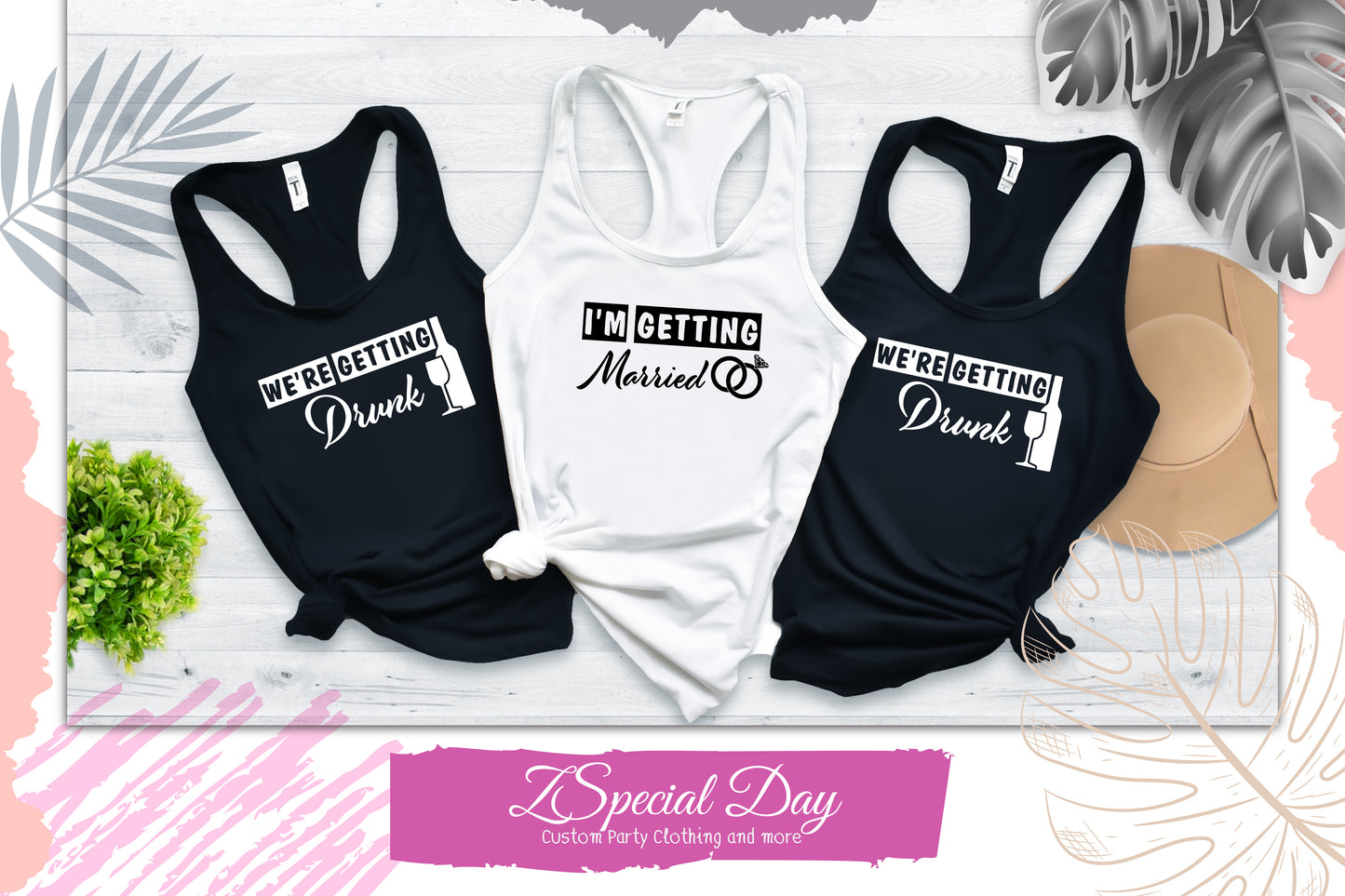 We're Getting Drunk Shirts, Bachelorette Party Shirt, I'm Getting Married Shirt