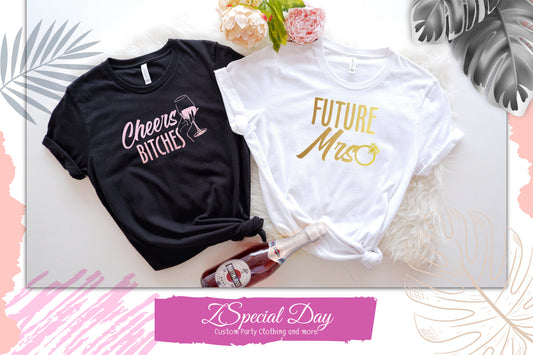 FUTURE Mrs , Bride Security Shirts, Bachelorette Party Shirts