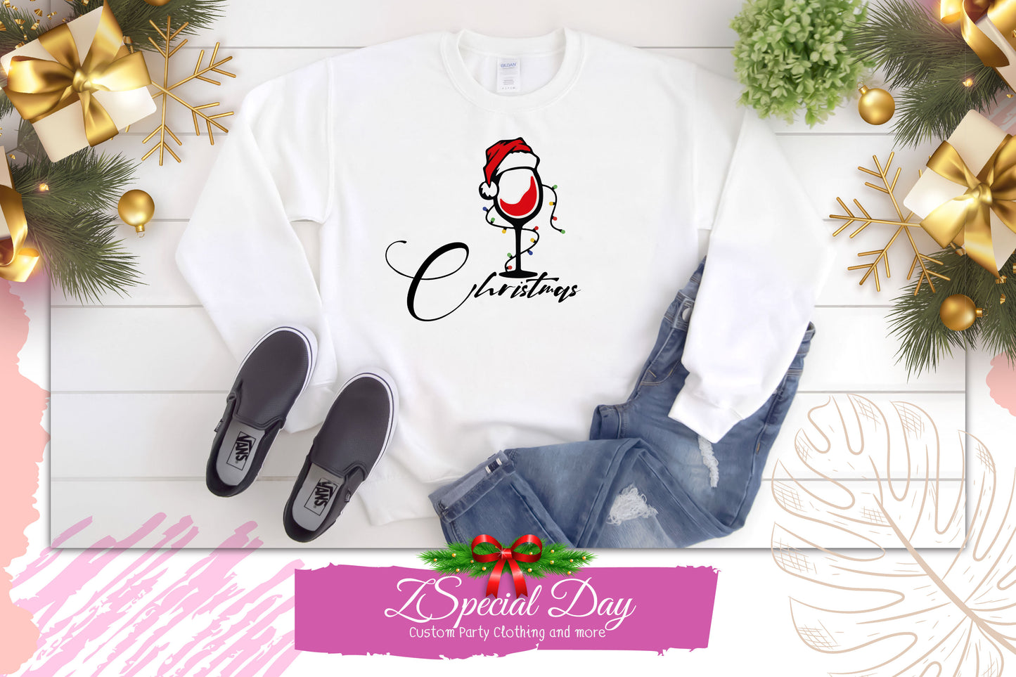 Christmas Wine Shirt and Sweater