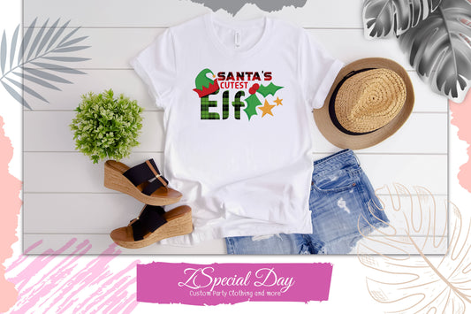 Santa’s Cutest Elf Funny shirt Christmas Sweater