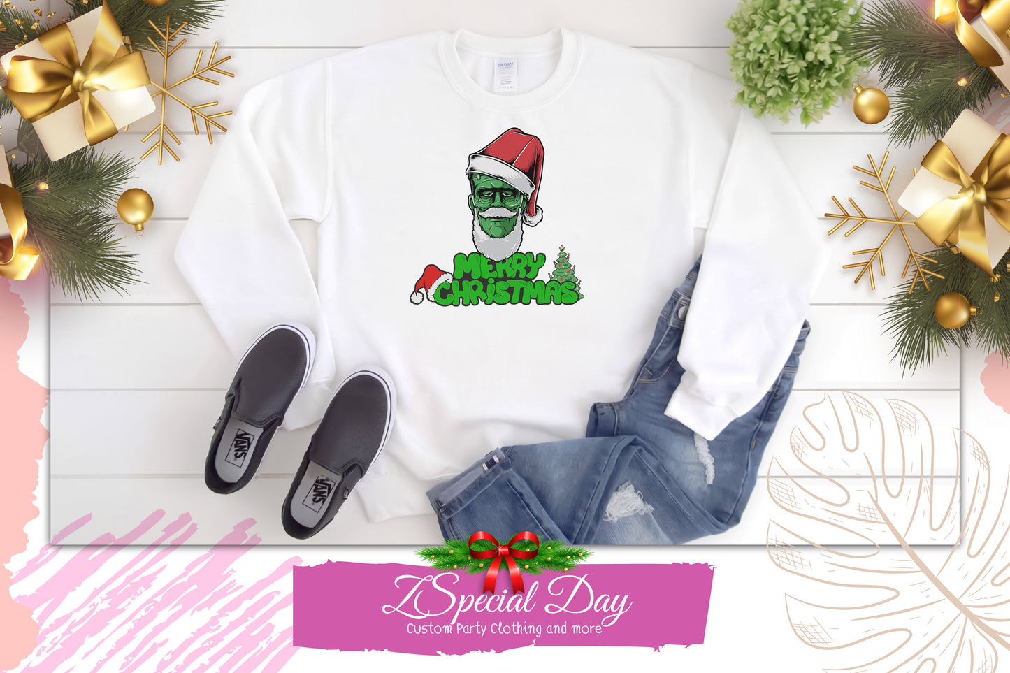 Frankenstein Christmas Sweater