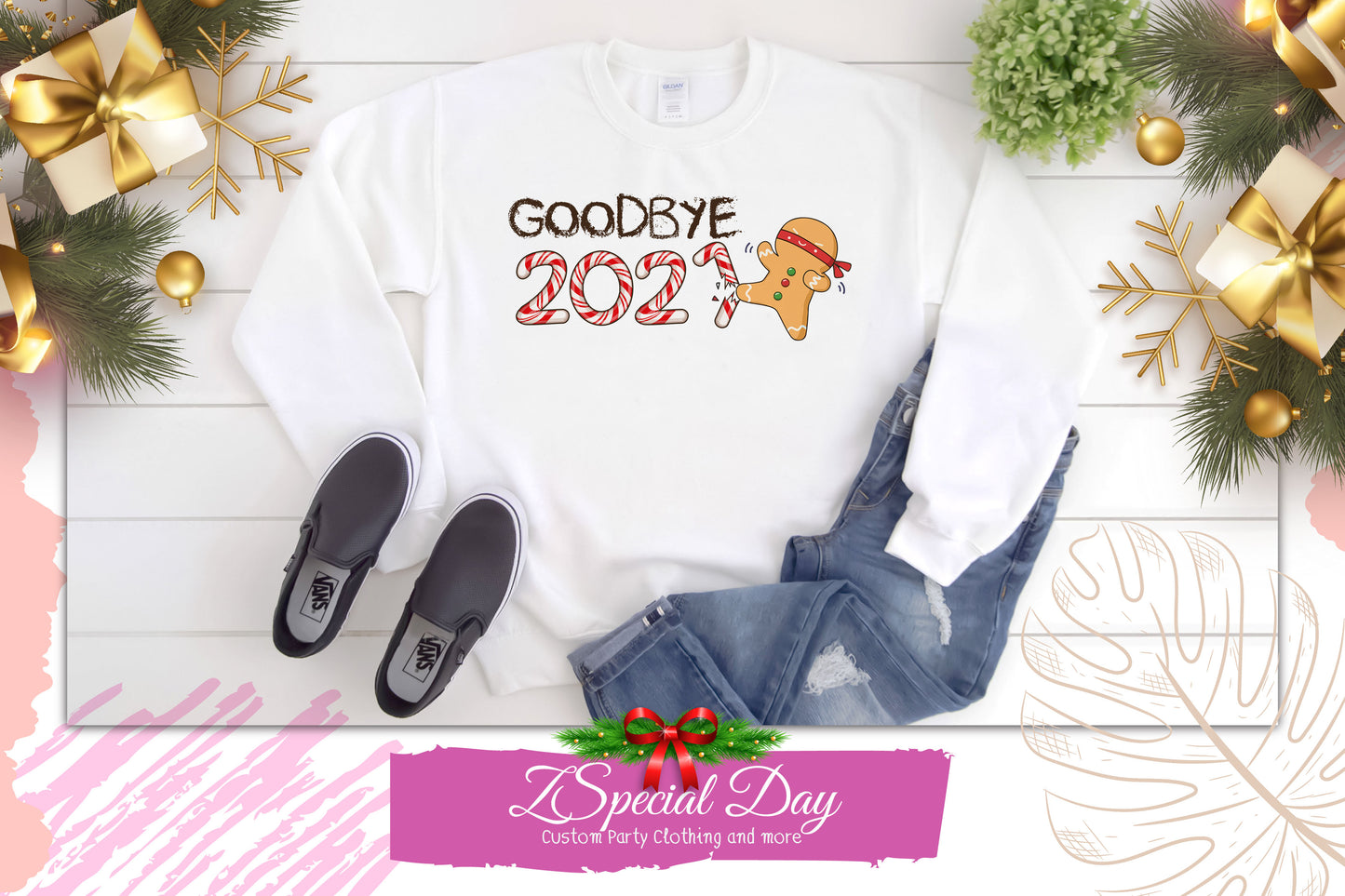 Goodbye 2021 Funny Christmas Sweater