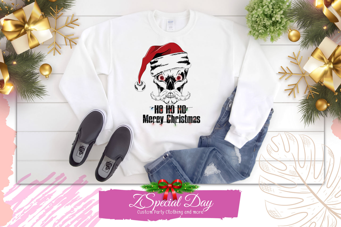 Ho Ho Dead Christmas Sweater, Merry Christmas shirts