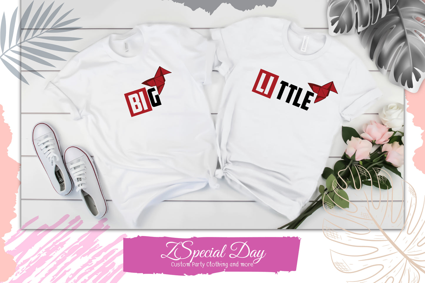 La casa De Papel Big Little Sorority Shirts, Funny Big Little Shirts