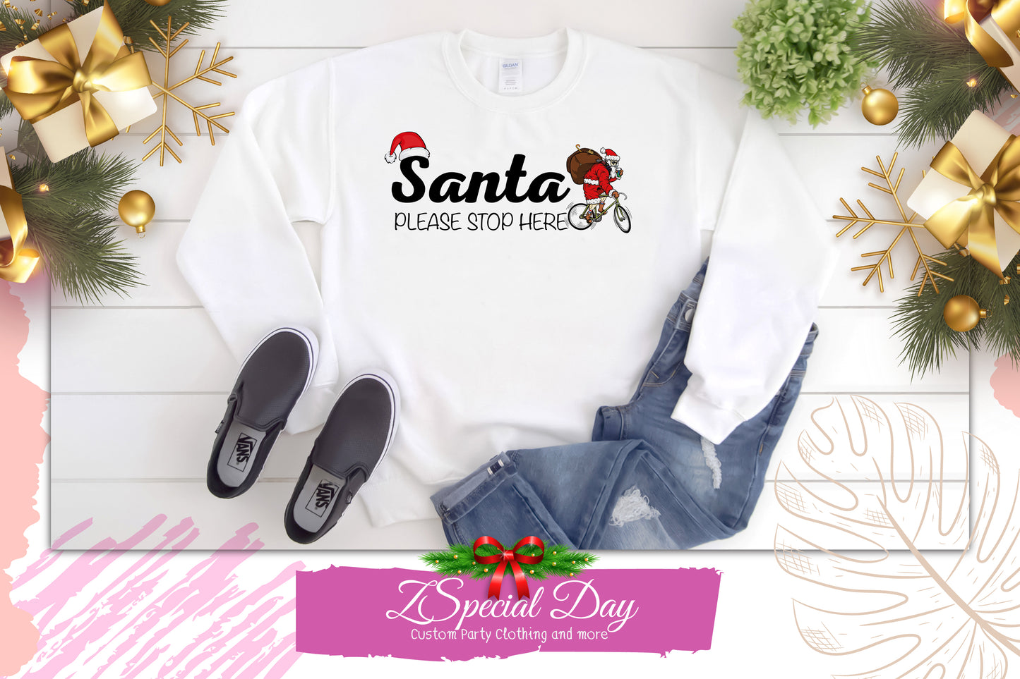 Funny Santa t shirt Christmas Sweater, jolly santa