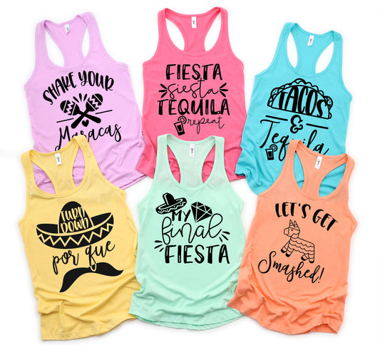 Fiesta Style Bachelorette Party Shirts