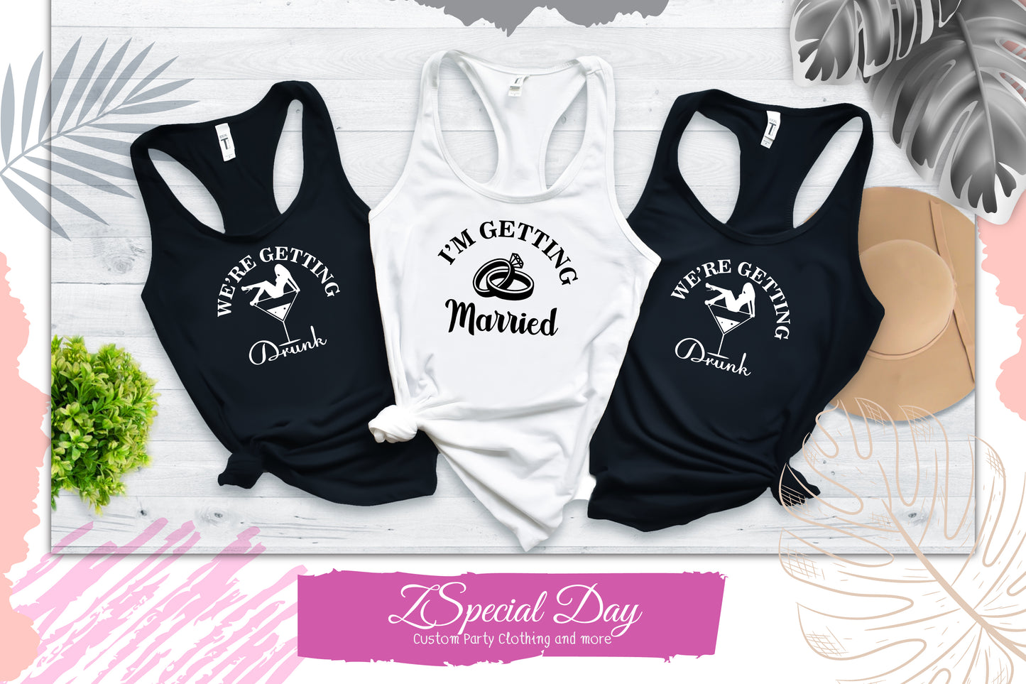 We're Getting Drunk Shirts, Bachelorette Party Shirt, I'm Getting Married Shirt