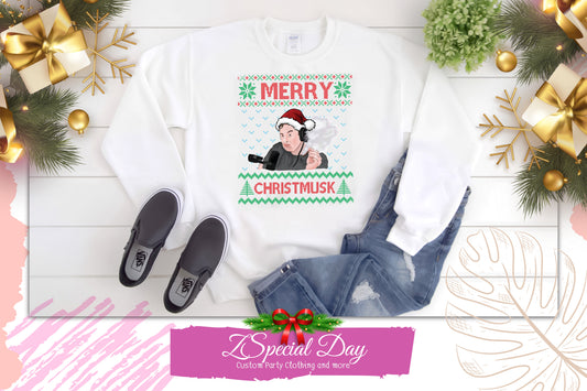 Elon Musk Christmas Sweater, Christmusk Shirts