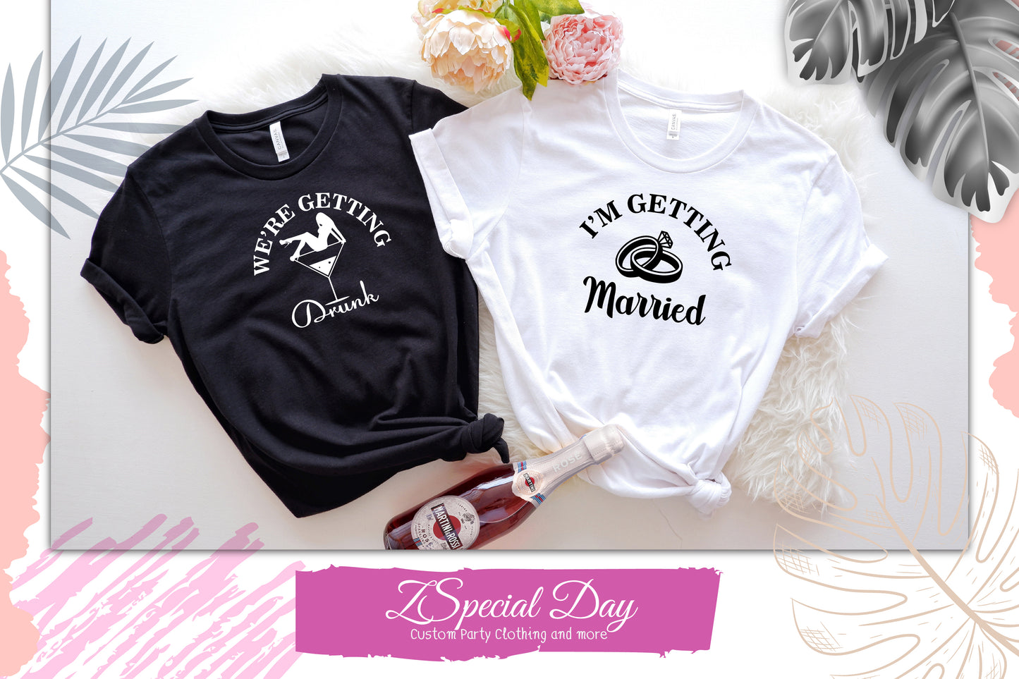 We're Getting Drunk Shirts, Bachelorette Party Shirt, I'm Getting Married Shirt